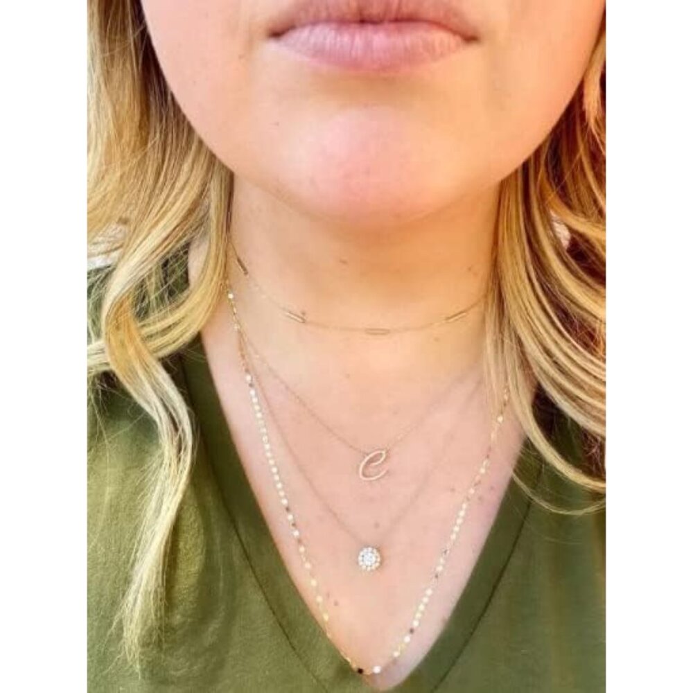 Personalized Initial Necklace - Elegant Handwritt… - image 4